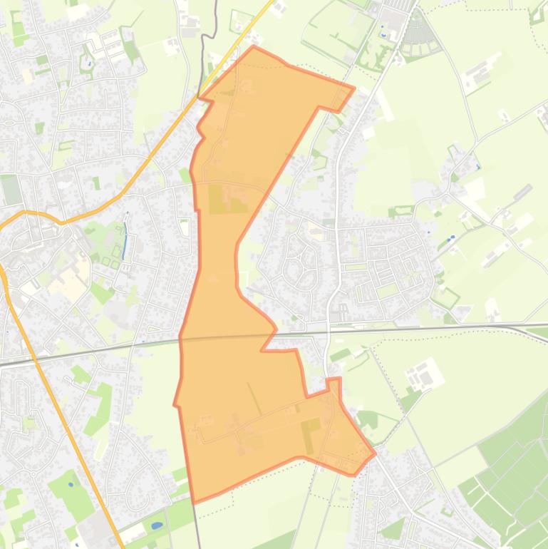 Kaart van de buurt Verspreide huizen in het Westen.