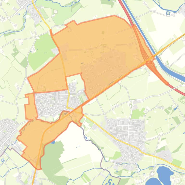 Kaart van de buurt Verspreide huizen Ittervoort.