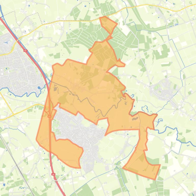 Kaart van de buurt Verspreide huizen Kasteren en Berg.