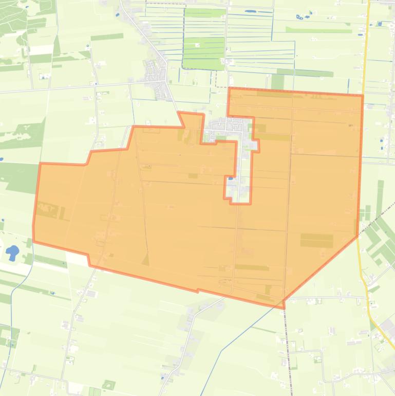 Kaart van de buurt Verspreide huizen Kerkenveld.