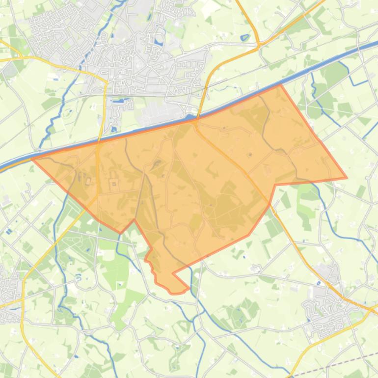 Kaart van de buurt Verspreide huizen Kerspel en Goor.