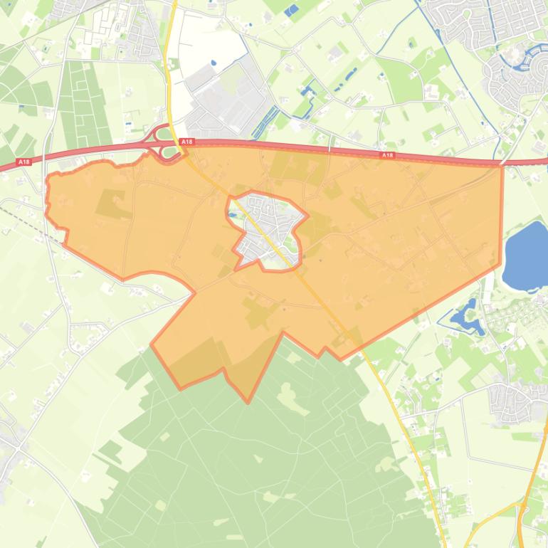 Kaart van de buurt Verspreide huizen Kilder.