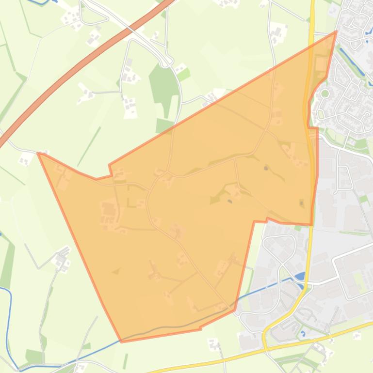 Kaart van de buurt Verspreide huizen Langelo ten noorden van de spoorlijn.