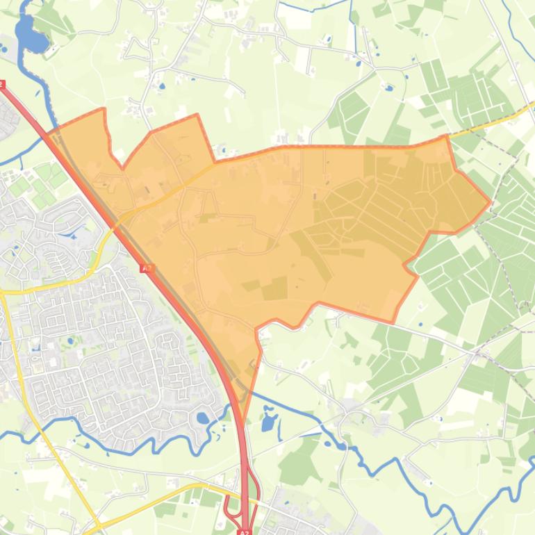 Kaart van de buurt Verspreide huizen Langenberg.