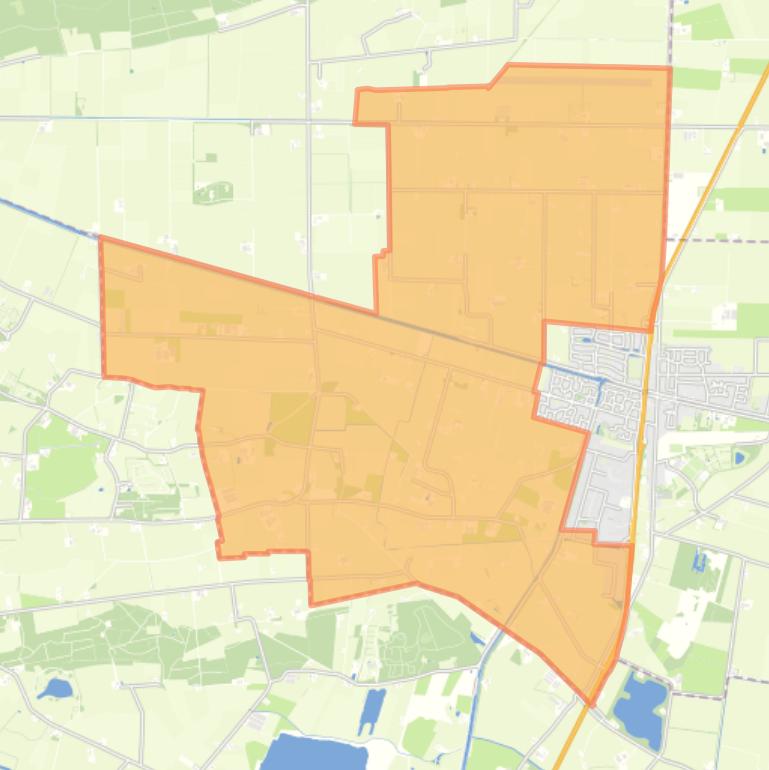 Kaart van de buurt Verspreide huizen Lemelerveld west.