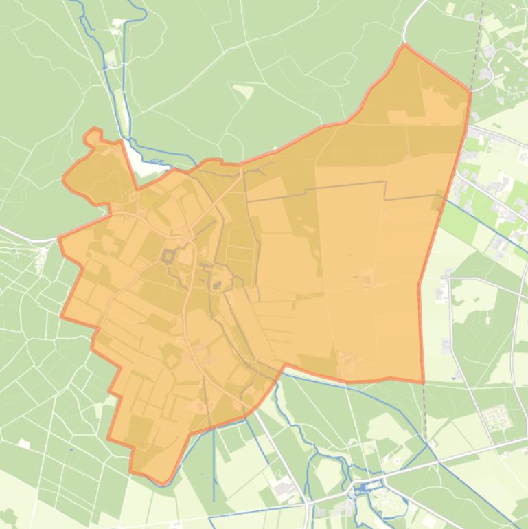 Kaart van de buurt Verspreide huizen Leuvenum.