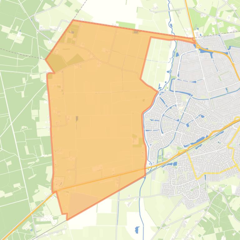 Kaart van de buurt Verspreide huizen Ligtenberg.