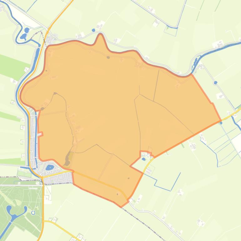 Kaart van de buurt Verspreide huizen Lindedijk en Rondebroek.