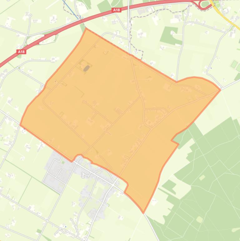 Kaart van de buurt Verspreide huizen Loerbeek.