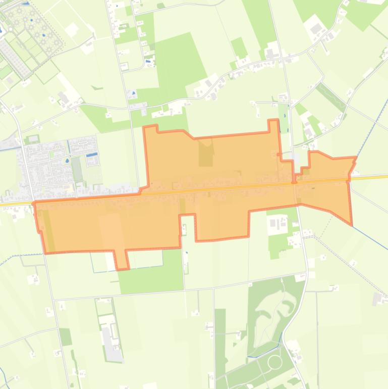 Kaart van de buurt Verspreide huizen Lutten-Oost.