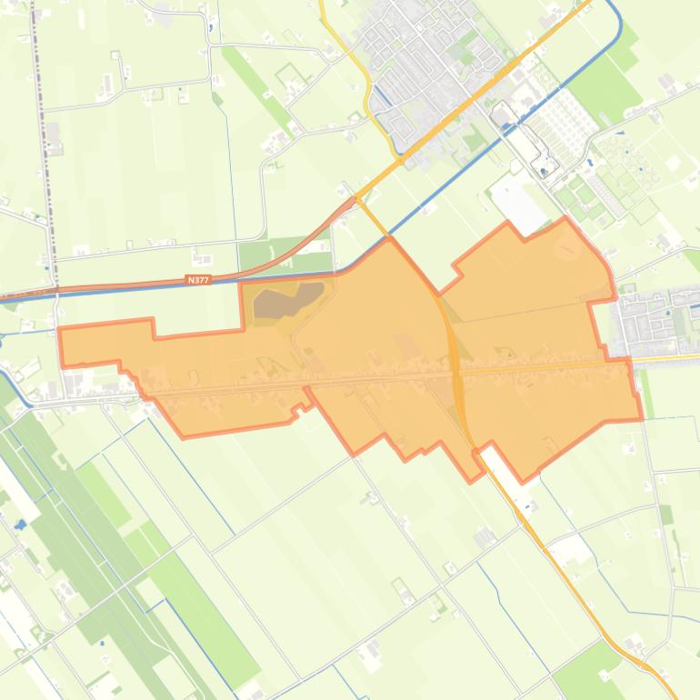 Kaart van de buurt Verspreide huizen Lutten-West.