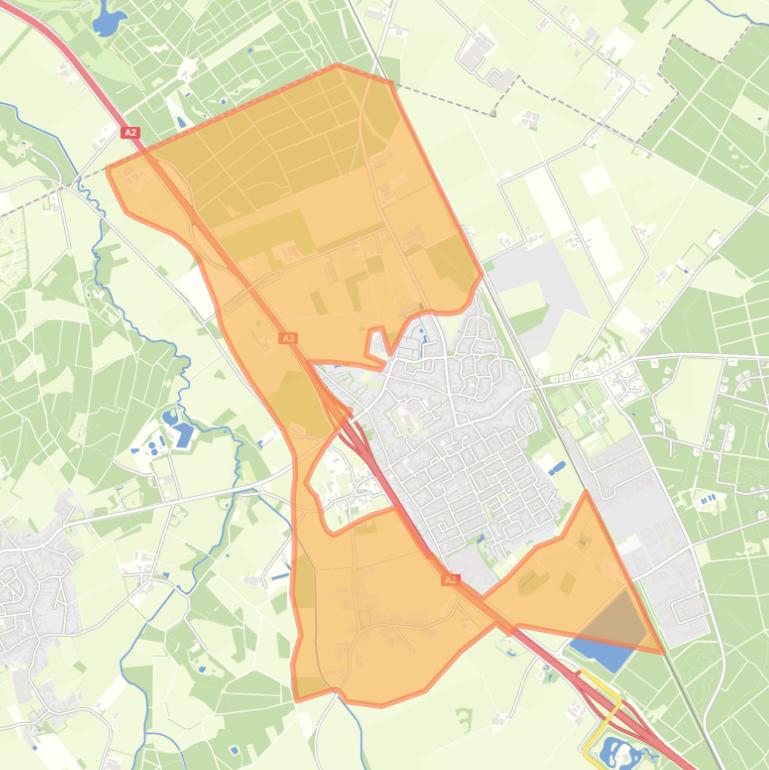 Kaart van de buurt Verspreide huizen Maarheeze.