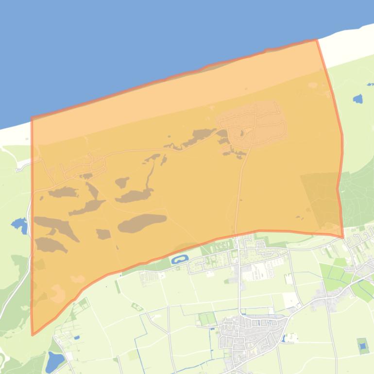 Kaart van de buurt Verspreide huizen Midsland-Noord.