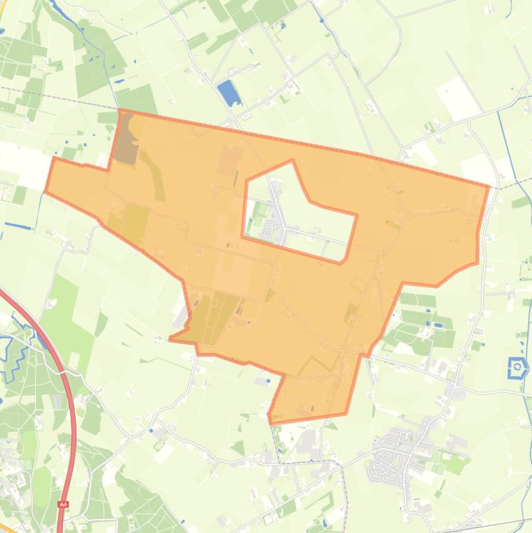 Kaart van de buurt Verspreide huizen Moerstraten.