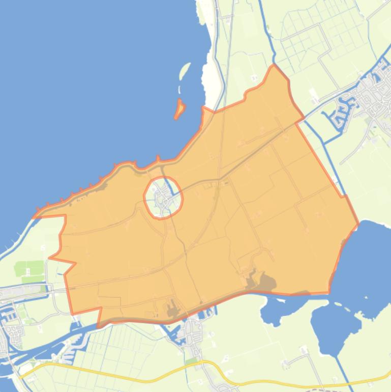 Kaart van de buurt Verspreide huizen Molkwerum.