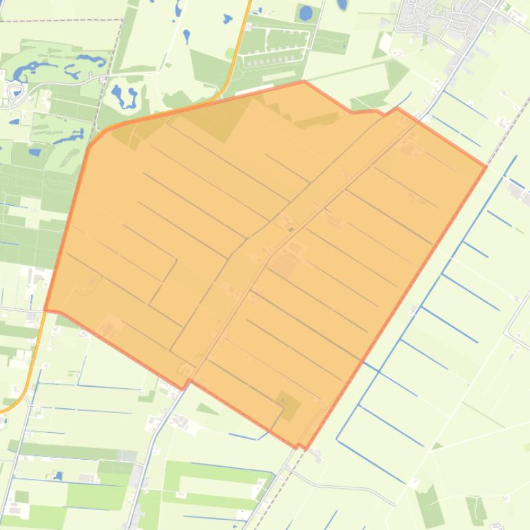 Kaart van de buurt Verspreide huizen Nieuweroord.