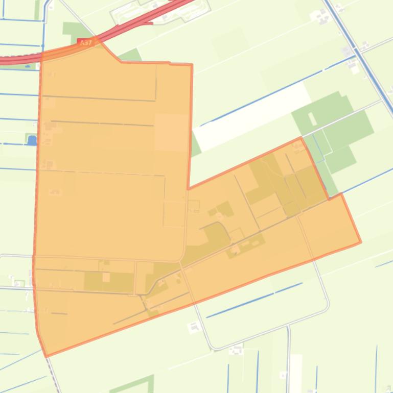 Kaart van de buurt Verspreide huizen Nieuwlande.