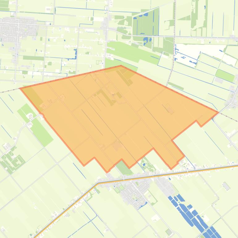 Kaart van de buurt Verspreide huizen Nieuwlande.