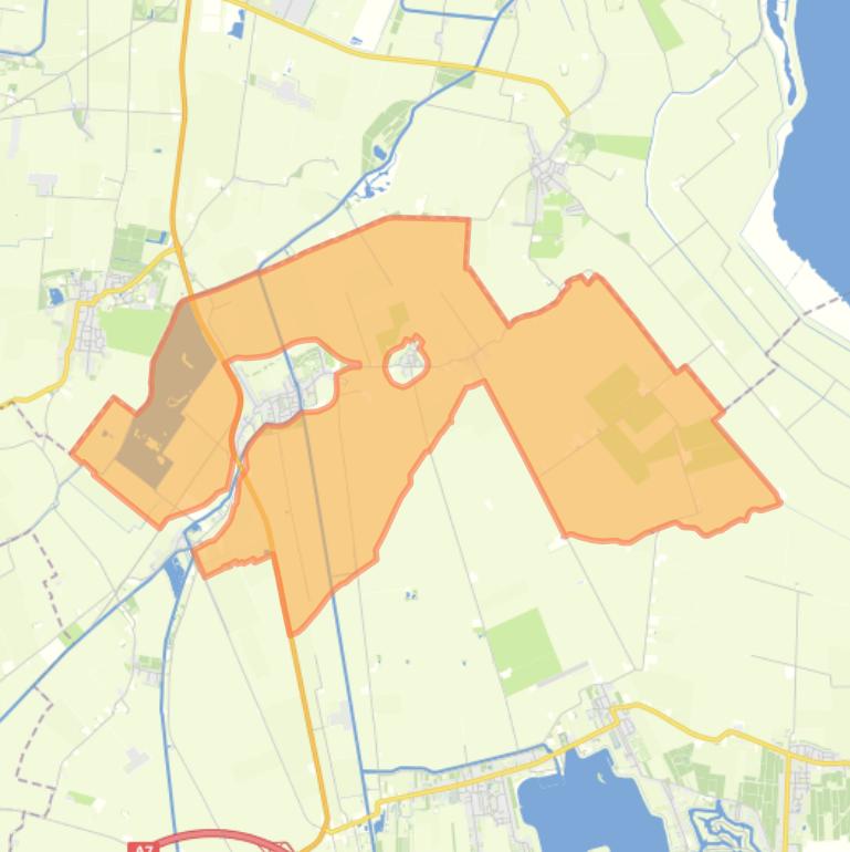 Kaart van de buurt Verspreide huizen Nieuwolda.