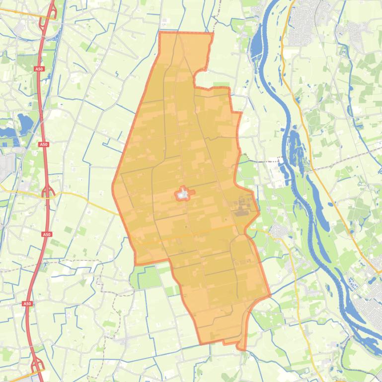 Kaart van de buurt Verspreide huizen Nijbroek.