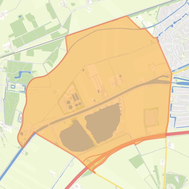 Kaart van de buurt Verspreide huizen Nijstad.