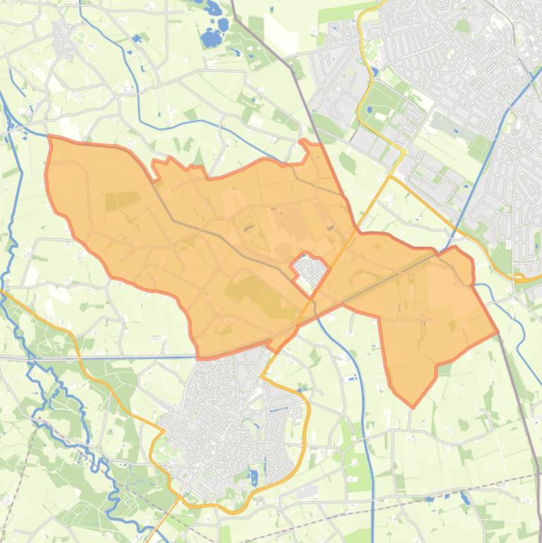 Kaart van de buurt Verspreide huizen Noord Deurningen.