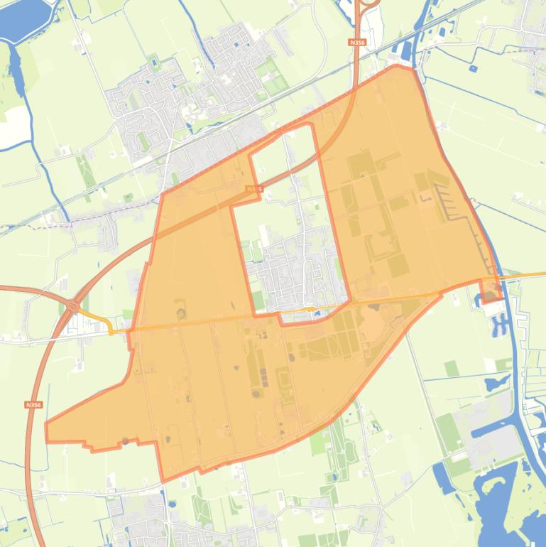 Kaart van de buurt Verspreide huizen Noordburgum.