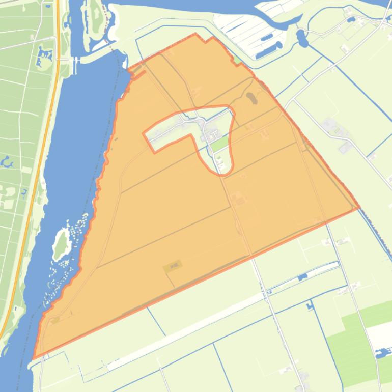 Kaart van de buurt Verspreide huizen Noordeinde.