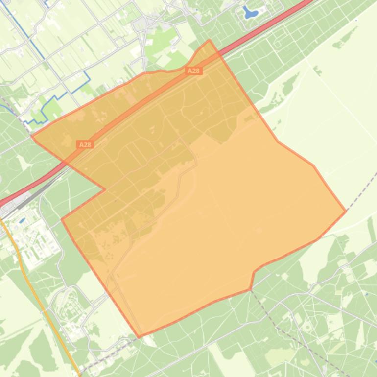 Kaart van de buurt Verspreide huizen Oldebroekse Heide.