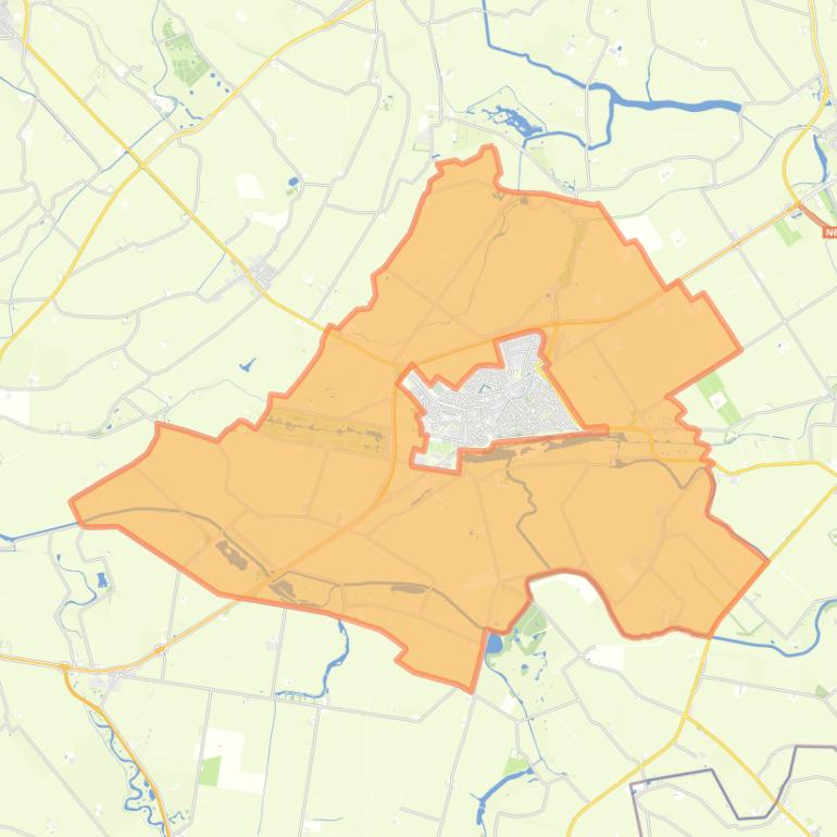 Kaart van de buurt Verspreide huizen Oostburg.