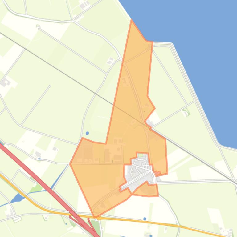 Kaart van de buurt Verspreide huizen Oostdijk.