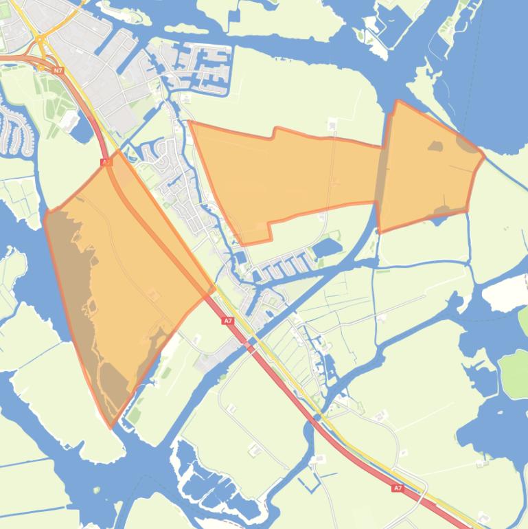 Kaart van de buurt Verspreide huizen Oppenhuizen.