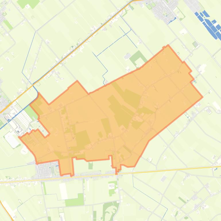 Kaart van de buurt Verspreide huizen Oud-Lutten.