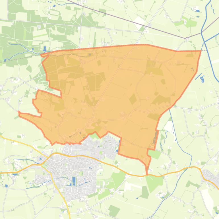 Kaart van de buurt Verspreide huizen Oud Ootmarsum.