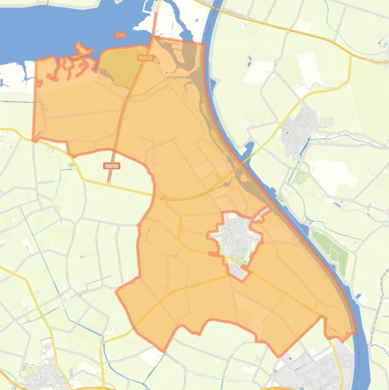 Kaart van de buurt Verspreide huizen Oud-Vossemeer.