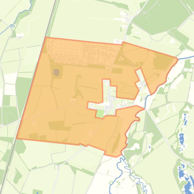 Kaart van de buurt Verspreide huizen Oudemolen.