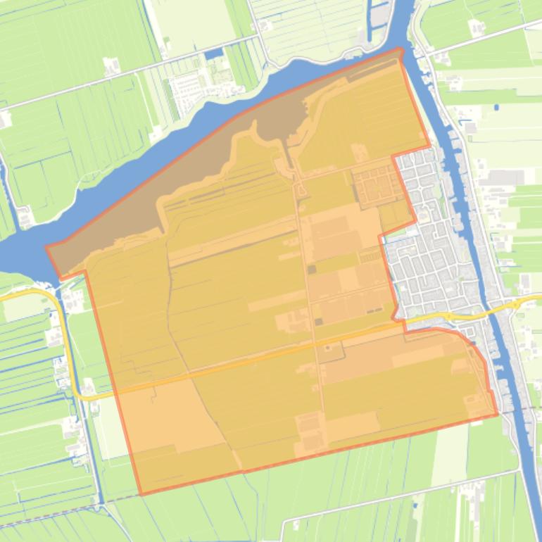 Kaart van de buurt Verspreide huizen Oudendijkse polder.