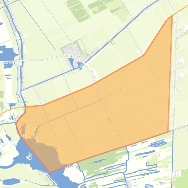 Kaart van de buurt Verspreide huizen polder Halfweg.