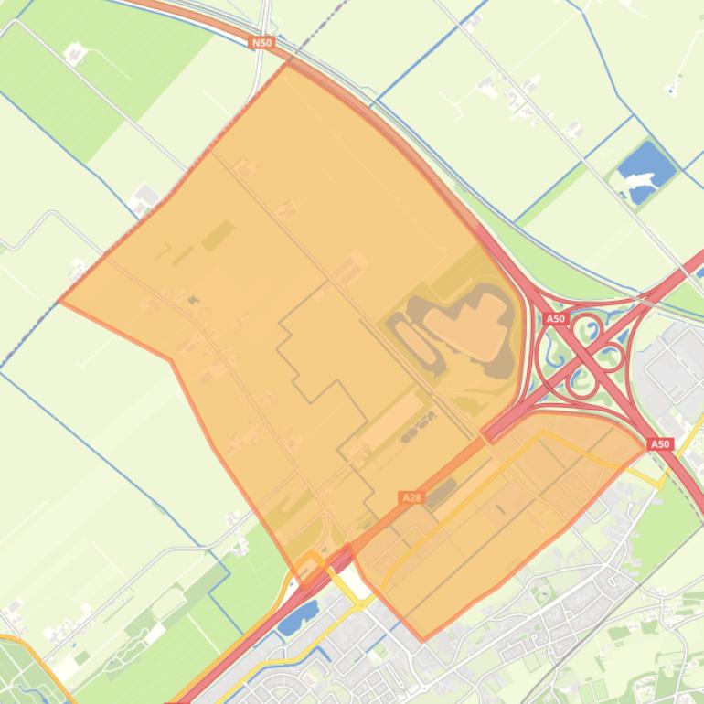 Kaart van de buurt Verspreide huizen polder Hattemerbroek.