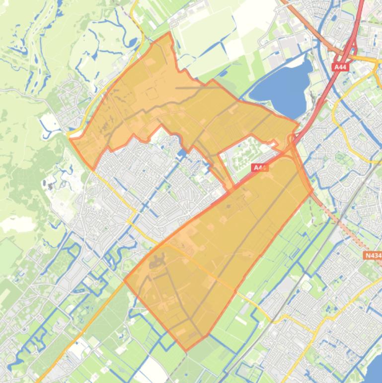 Kaart van de buurt Verspreide huizen Raaphorst en in poldergebied.