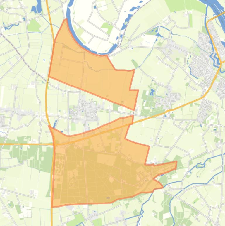 Kaart van de buurt Verspreide huizen Reekse Heide en Bovenland.