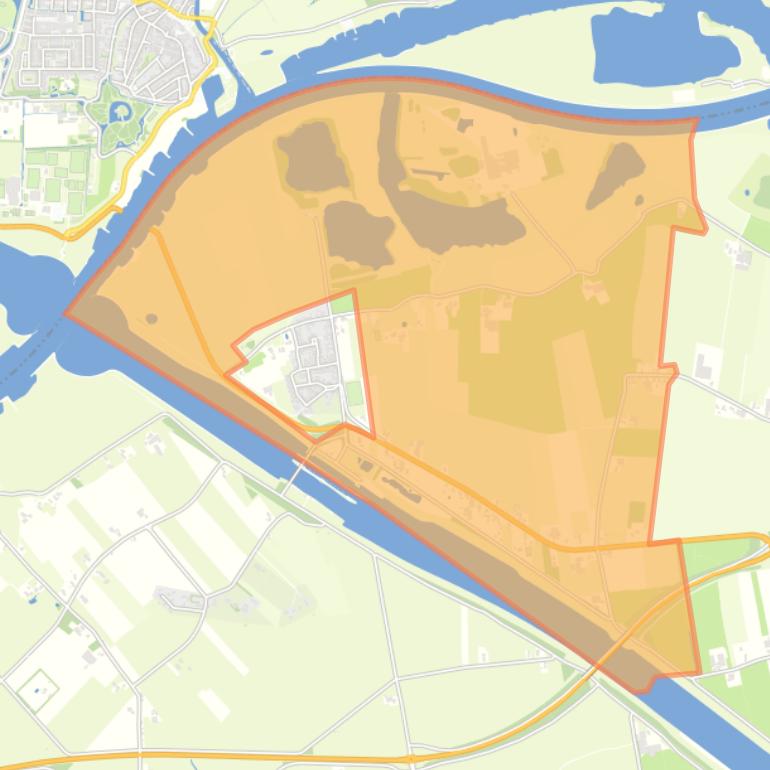 Kaart van de buurt Verspreide huizen Rijswijk.