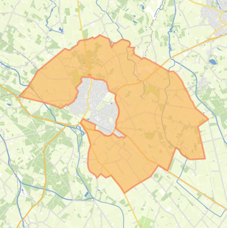 Kaart van de buurt Verspreide huizen Ruurlo.