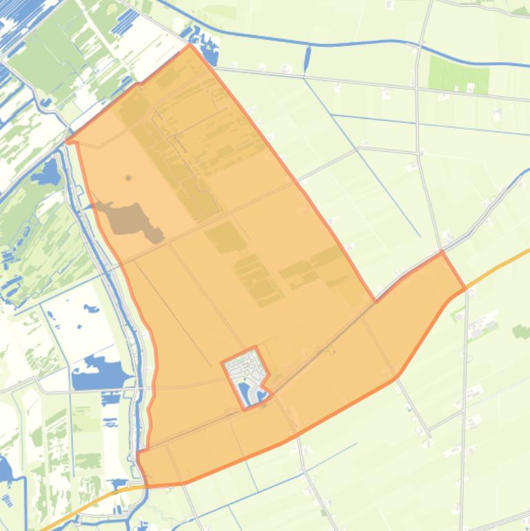 Kaart van de buurt Verspreide huizen Scheerwolde en Wetering.