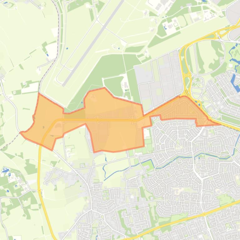 Kaart van de buurt Verspreide huizen Scherpenering en Landsaard.