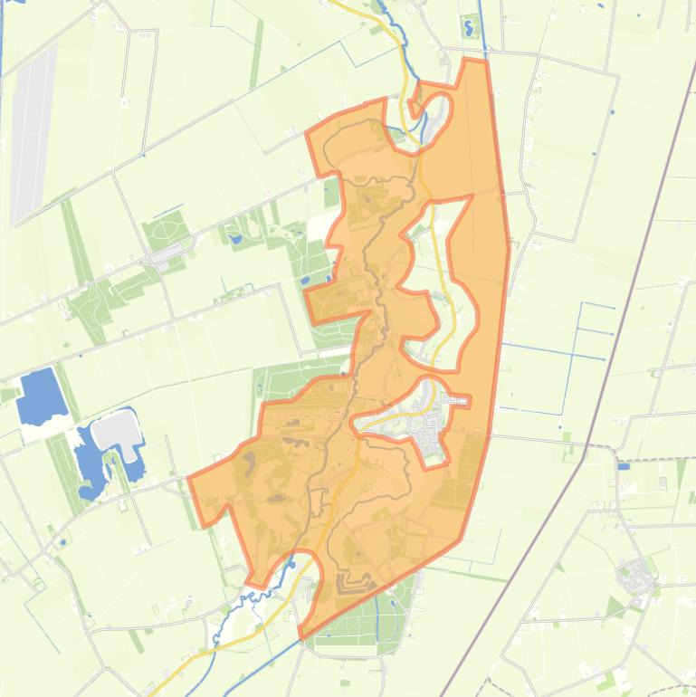 Kaart van de buurt Verspreide huizen Sellingen.