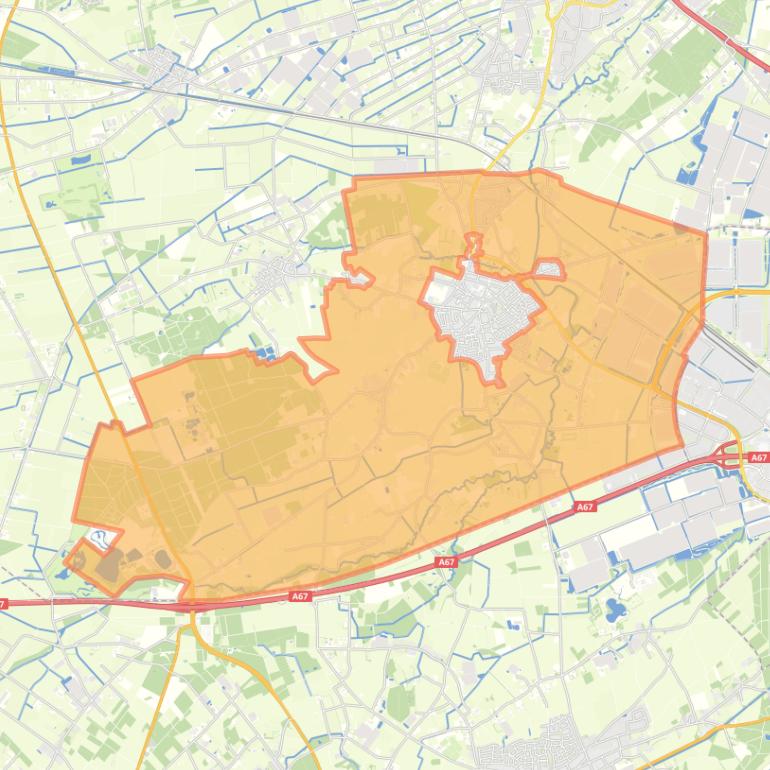 Kaart van de buurt Verspreide huizen Sevenum.