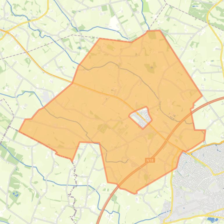 Kaart van de buurt Verspreide huizen Sint Isidorushoeve.