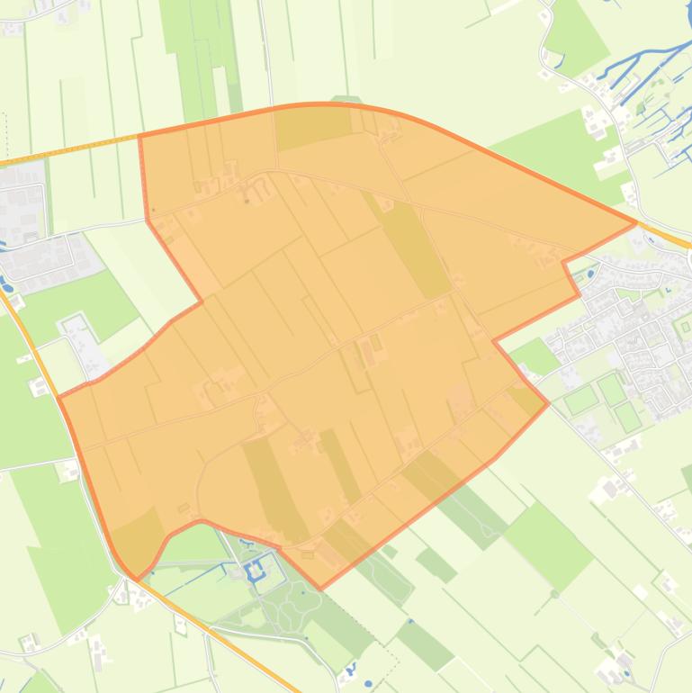 Kaart van de buurt Verspreide huizen Sint Jansklooster.