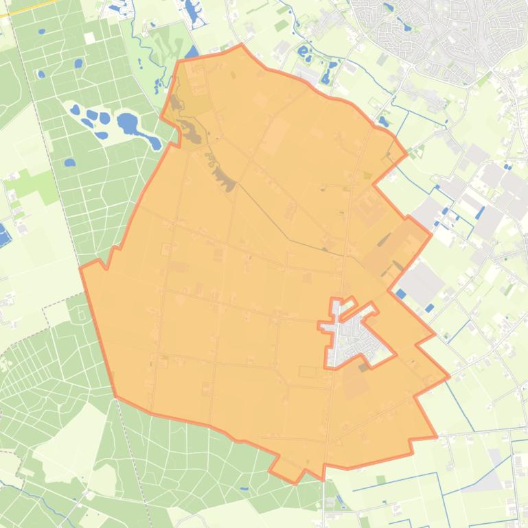 Kaart van de buurt Verspreide huizen Someren-Heide.